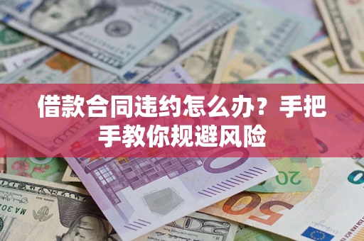 武汉借款合同违约怎么办？手把手教你规避风险
