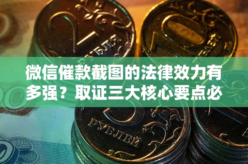 武汉微信催款截图的法律效力有多强？取证三大核心要点必须知道！