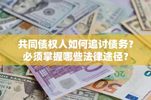 武汉共同债权人如何追讨债务？必须掌握哪些法律途径？
