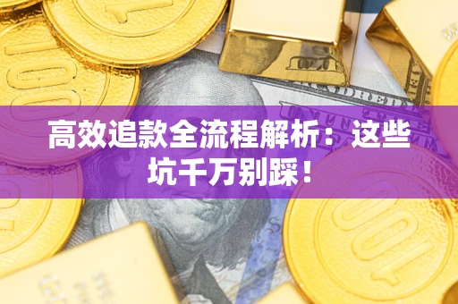 武汉高效追款全流程解析：这些坑千万别踩！