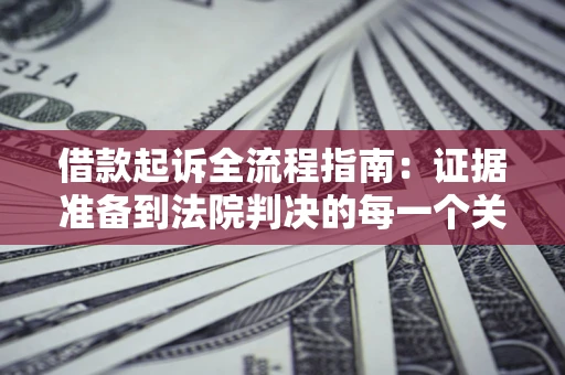 武汉借款起诉全流程指南：证据准备到法院判决的每一个关键步骤