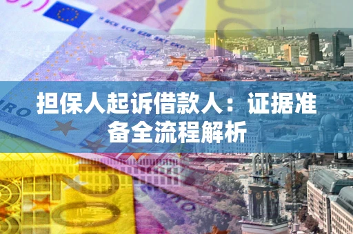 武汉担保人起诉借款人：证据准备全流程解析