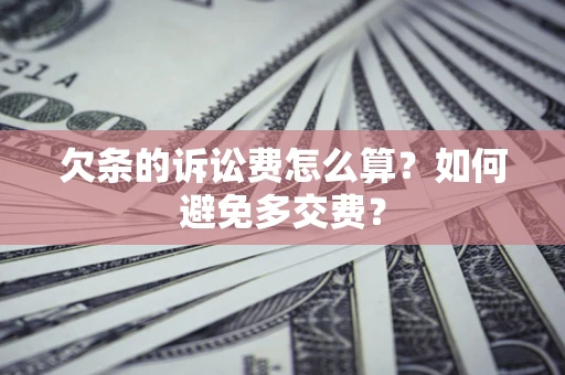 武汉欠条的诉讼费怎么算？如何避免多交费？