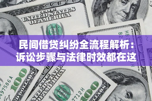 武汉民间借贷纠纷全流程解析：诉讼步骤与法律时效都在这儿了