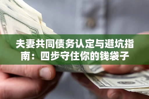 武汉夫妻共同债务认定与避坑指南：四步守住你的钱袋子
