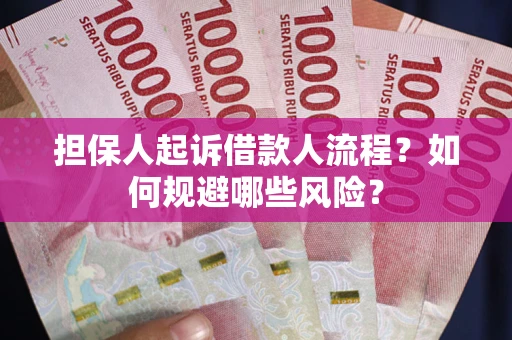 武汉担保人起诉借款人流程？如何规避哪些风险？