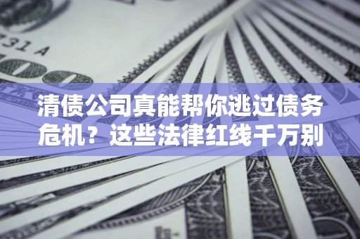 武汉清债公司真能帮你逃过债务危机？这些法律红线千万别踩