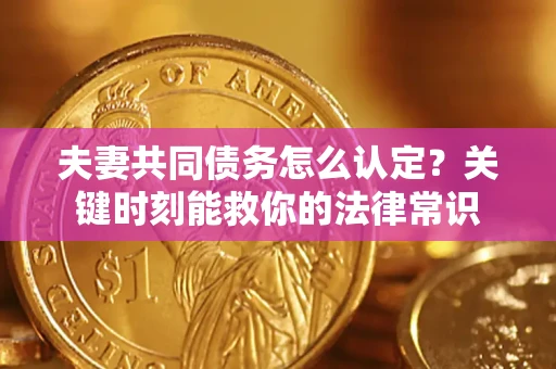 武汉夫妻共同债务怎么认定？关键时刻能救你的法律常识