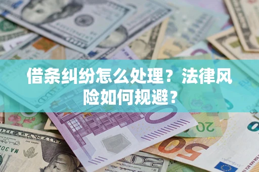 武汉借条纠纷怎么处理？法律风险如何规避？
