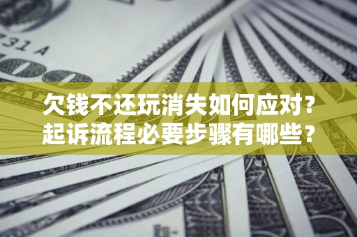 武汉欠钱不还玩消失如何应对？起诉流程必要步骤有哪些？